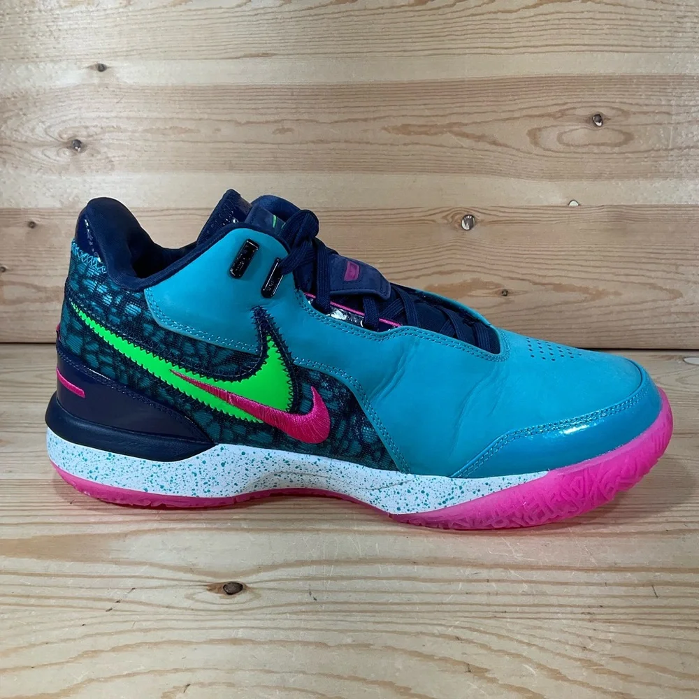 Nike LeBron NXXT Gen AMPD Basketball Shoes FJ1566-300 Men’s 10 Teal Navy Pink